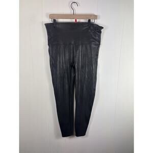 SPANX Women's Faux Leather Leggings Plus Size 2X High Waisted